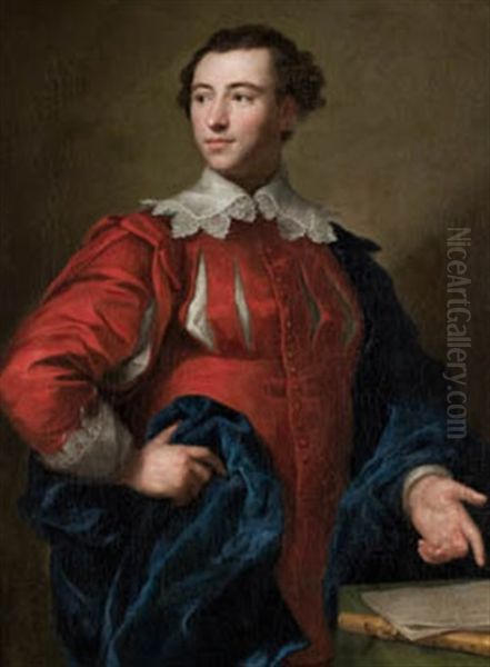 Retrato De Charles Macdonnell Oil Painting by Anton Raphael Mengs