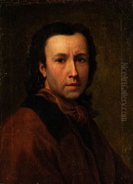 Selbstportrait Oder Maler Aus Dem Freundes-/umkreis Des Kunstlers Oil Painting by Anton Raphael Mengs