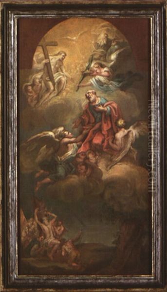 La Gloire De Saint Barthelemy Oil Painting by Anton Raphael Mengs