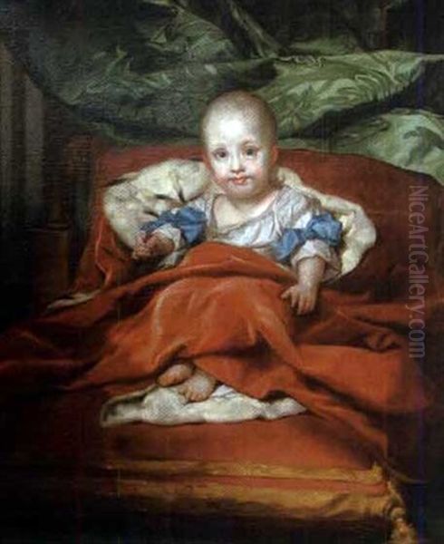 Portrait De Marie Therese De Naples Oil Painting by Anton Raphael Mengs