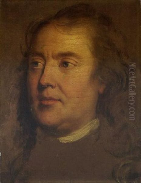 Portrait Of A Man (artist's Father, Ismael Mengs?) Oil Painting by Anton Raphael Mengs