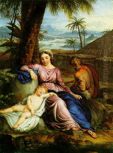 The Rest On The Return From Egypt by Anton Raphael Mengs