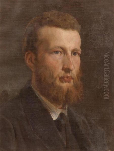 Portrait Of A Gentleman, Probably Barthelemy Bodmer Oil Painting by Barthelemy Menn