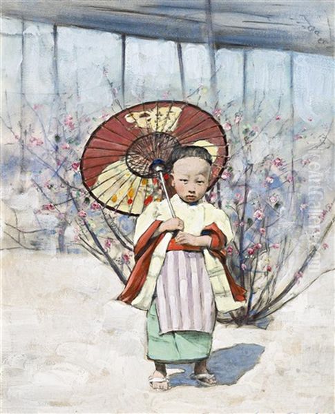 One Of Our New Allies, Japan Oil Painting by Mortimer Luddington Menpes