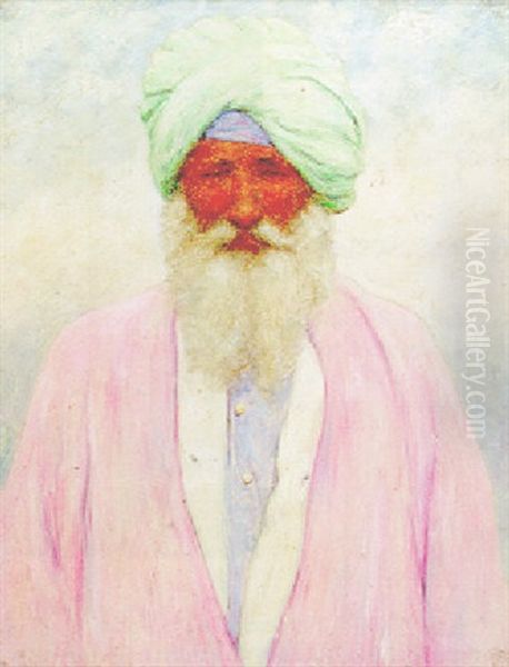 Portrait Of A Sikh Oil Painting by Mortimer Luddington Menpes