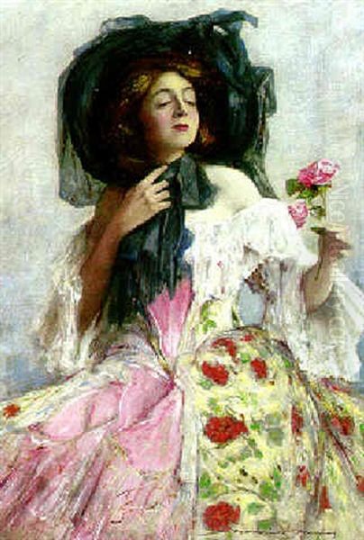 The Sweet Smell Of Roses Oil Painting by Mortimer Luddington Menpes