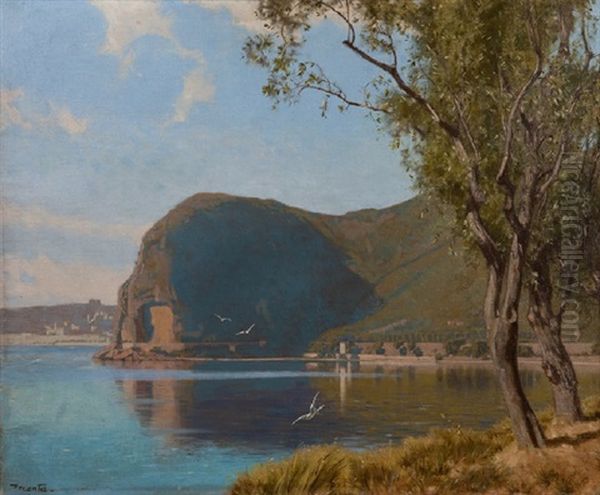 Reflets De La Baie Oil Painting by Edouard (John) Menta