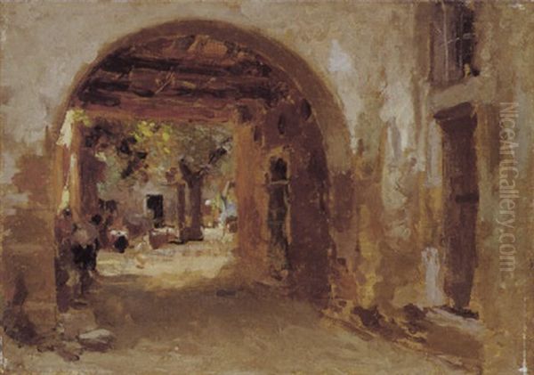 Impressioni Dal Vero Oil Painting by Giuseppe Mentessi