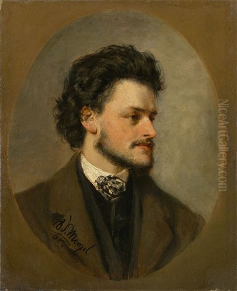 Portrait Des Malers Paul Meyerheim Oil Painting by Adolph von Menzel