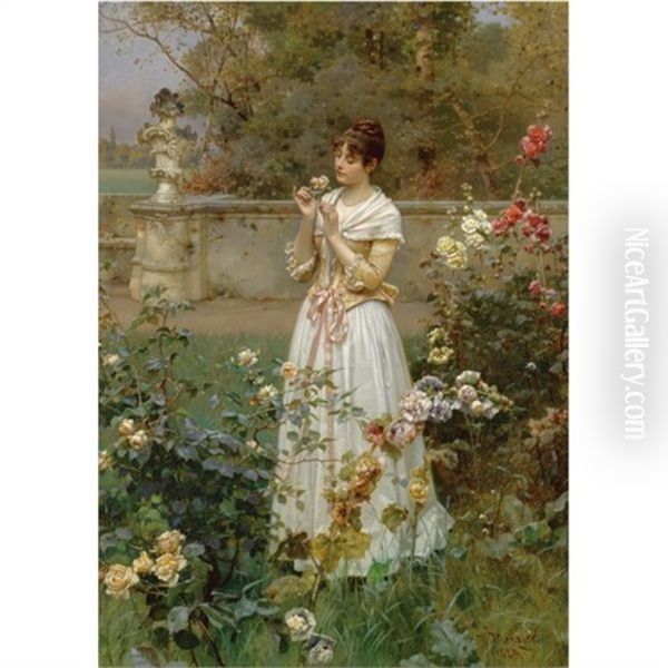 The Rose Of All Roses Oil Painting by Wilhelm Menzler