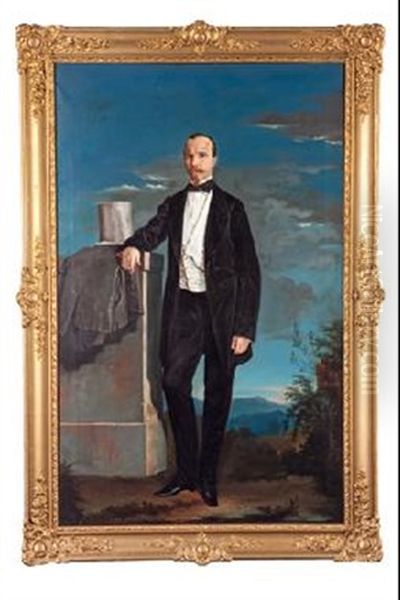 Retrato De Caballero Oil Painting by Benito Mercade y Fabregas