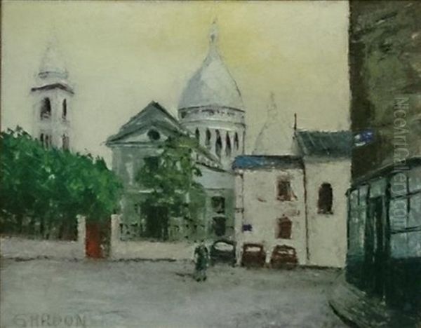 Le Sacre Coeur Et L'eglise Oil Painting by Marius Jean Antonin Mercie