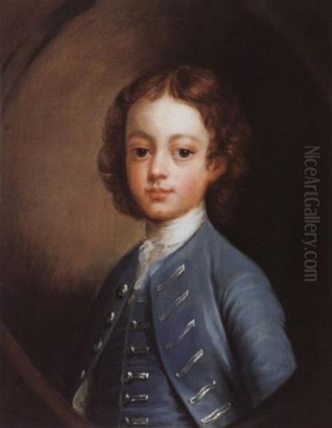 Portrait Of A Young Boy Oil Painting by Philip Mercier