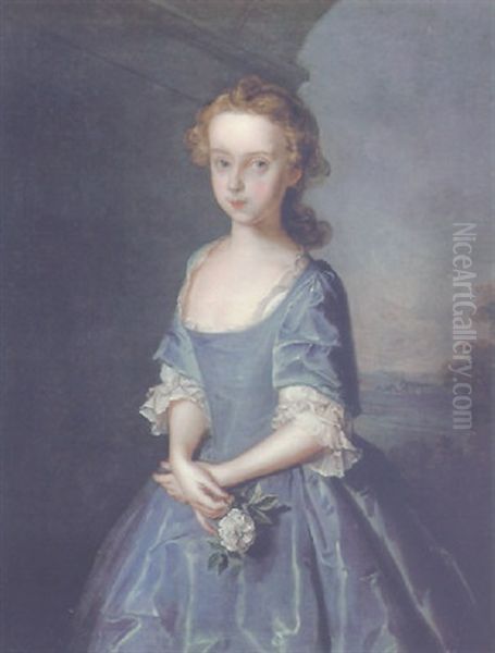 Portrait Of Maria Elizabeth Graham Of Woodhall Oil Painting by Philip Mercier