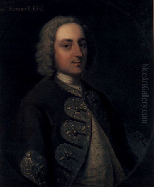 Portrait Of Sir Thomas Samuel Oil Painting by Philip Mercier