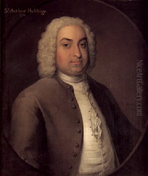 Portrait Of Sir Arthur Hesilrige, 7th Bt. Oil Painting by Philip Mercier