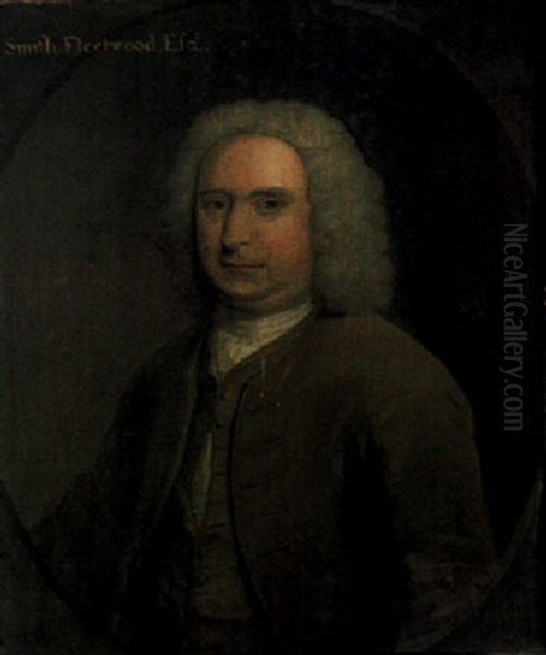 Portrait Of Smith Fleetwood J.p. Of Northhampton Oil Painting by Philip Mercier