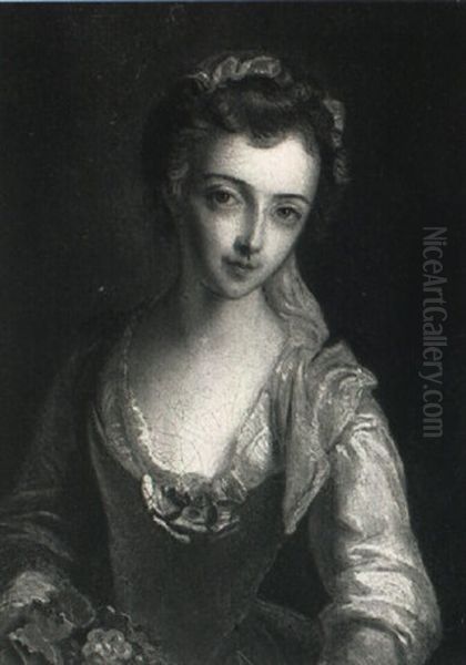 Portrait Of A Lady Oil Painting by Philip Mercier