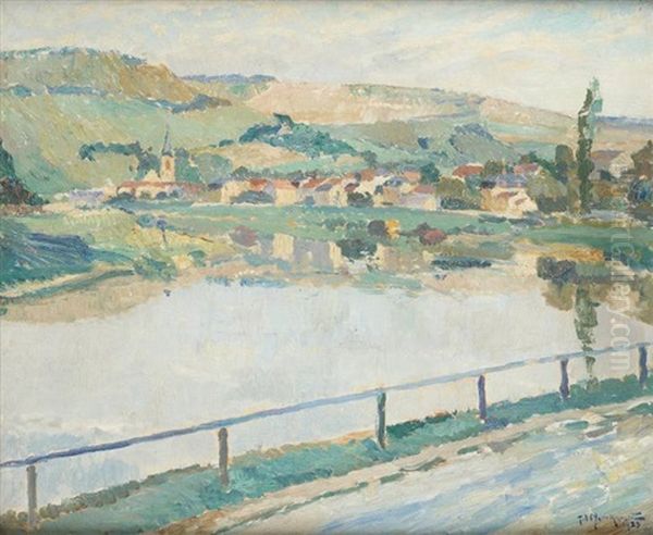 Machtum, Village Luxembourgeois Sur La Moselle by Jules Merckaert