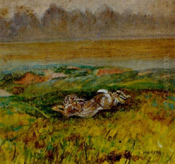 La Fuite Du Garenne Oil Painting by Edouard Paul Merite