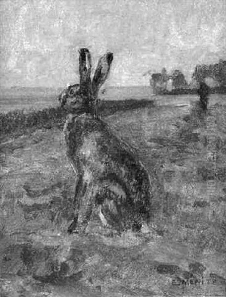 Le Lapin Oil Painting by Edouard Paul Merite