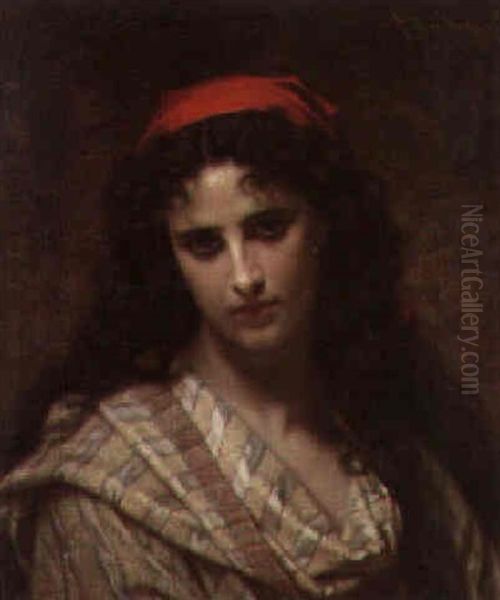 A Beauty Oil Painting by Hugues Merle