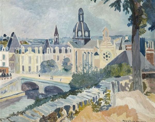 Scene De Paris by Alexis Merodack-Jeaneau