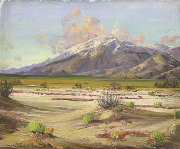 Desert Landscape Oil Painting by James Arthur Merriam