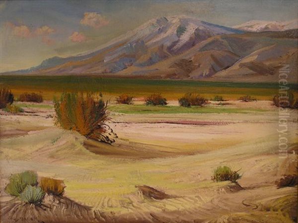 Desert Landscape Oil Painting by James Arthur Merriam