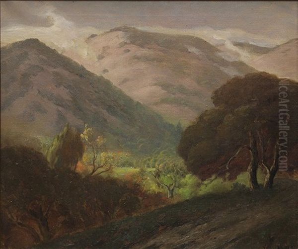 California Foothills Oil Painting by Jules R. Mersfelder