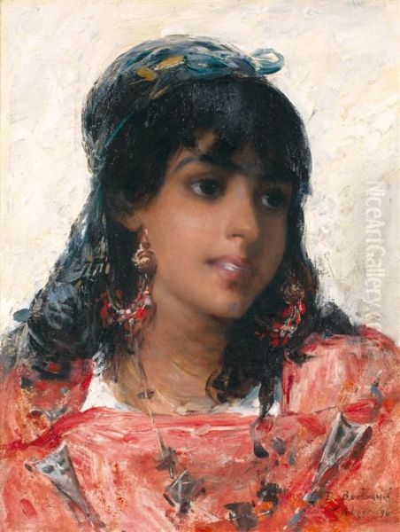 La Belle Algeroise Oil Painting by Louis-Emile Bertrand