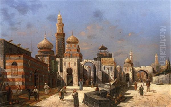 Orientalische Stadt Oil Painting by Charles Mertens