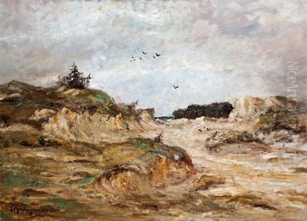 Duinlandschap Oil Painting by Sientje Mesdag Van Houten