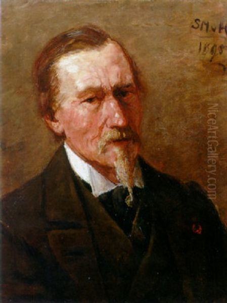 Portrait Of Paaul Joseph Constantin Gabriel Oil Painting by Sientje Mesdag Van Houten