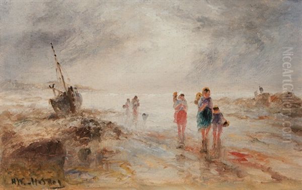 Strandlandschaft Mit Figurenstaffage by Hendrik Willem Mesdag