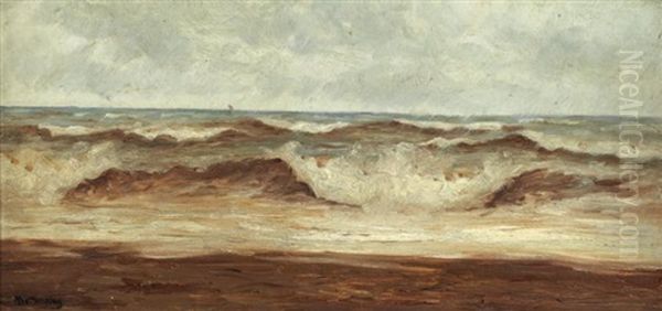 Bord De Mer Oil Painting by Hendrik Willem Mesdag