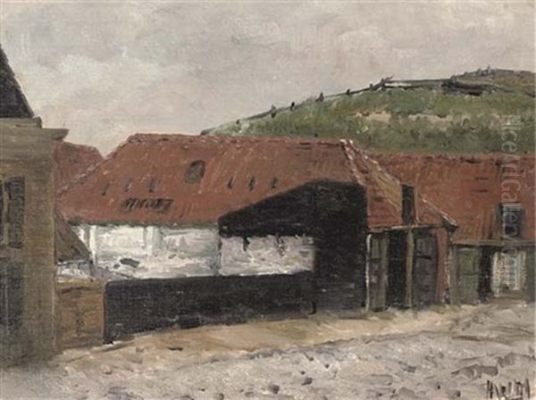 An Impression Of Scheveningen Oil Painting by Hendrik Willem Mesdag