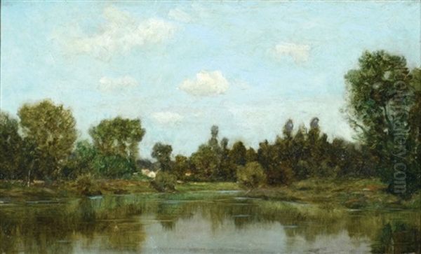 Landscape Oil Painting by Claude Francois Auguste Mesgrigny