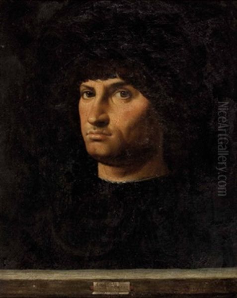 Portrait Eines Herrn - Il Condottiero Oil Painting by Antonello da Messina