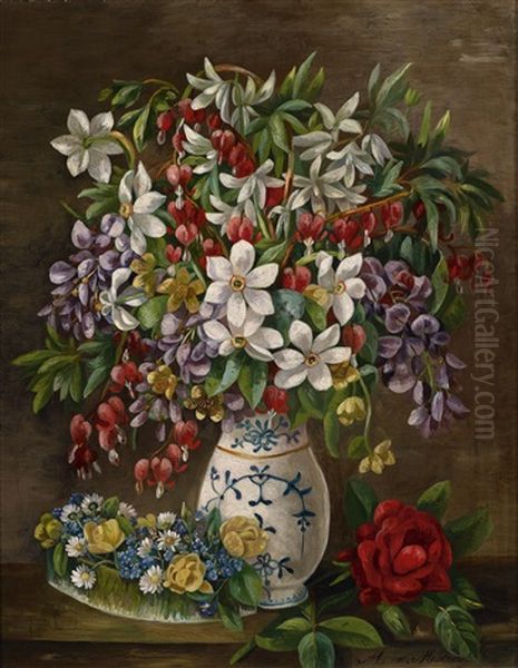 Blumenstuck Oil Painting by Mathilde Von Mestrovic