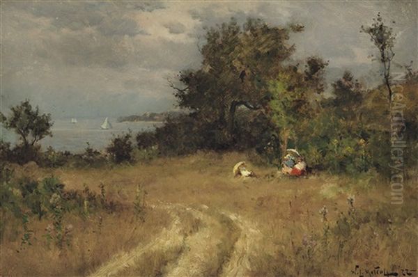 Sandy Hollow, Manchester, Massachusetts Oil Painting by Willard Leroy Metcalf