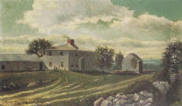 The Smith Homestead Oil Painting by Willard Leroy Metcalf