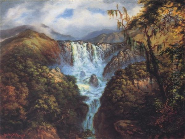 Los Chorros De Las Escabas En La Provincia De Tucuman by Adolf Methfessel