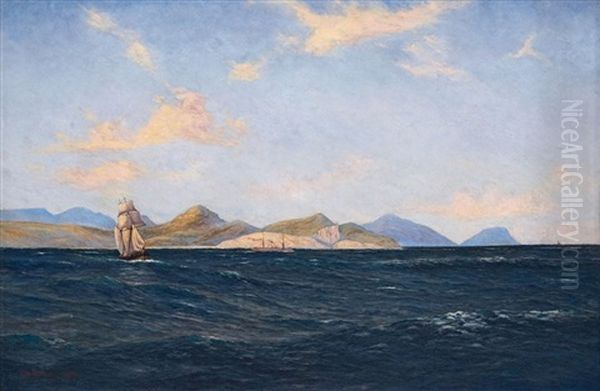 Cape Of Good Hope From The Sea Oil Painting by Cathcart William Methven