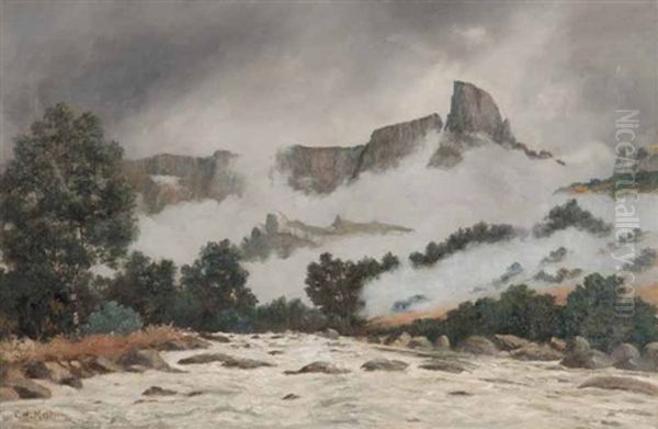 Mount-aux-sources, Natal National Park, Drakensberg Oil Painting by Cathcart William Methven