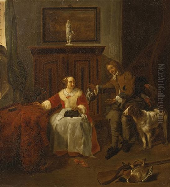 Innenansicht Oil Painting by Gabriel Metsu