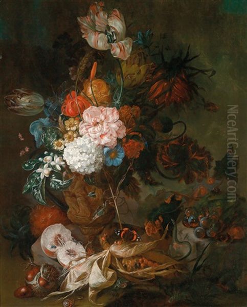 Ein Stillleben Aus Rosen Oil Painting by Gertrude Metz