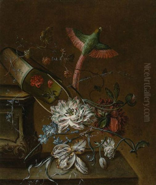 Blumenstilleben Oil Painting by Johann Martin Metz