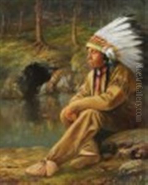 Portrait Of A Chief by Henry Metzger