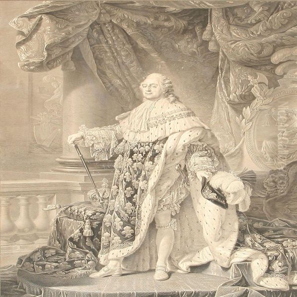 Portrait Of Louis Xvi Of France Oil Painting by Charles Clement Bervic